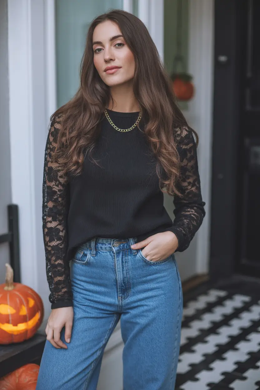 winter fashion inspo outfits Lace & Denim Simplicity