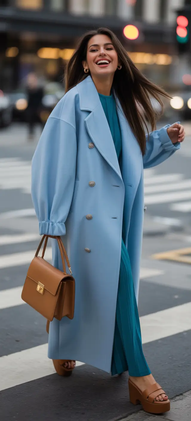 winter fashion inspo outfits Powder Blue Elegance