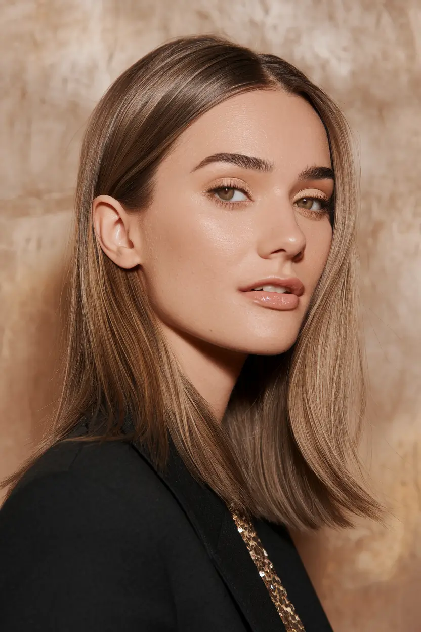 cute fall hairstyles medium Sleek Polished Lengths