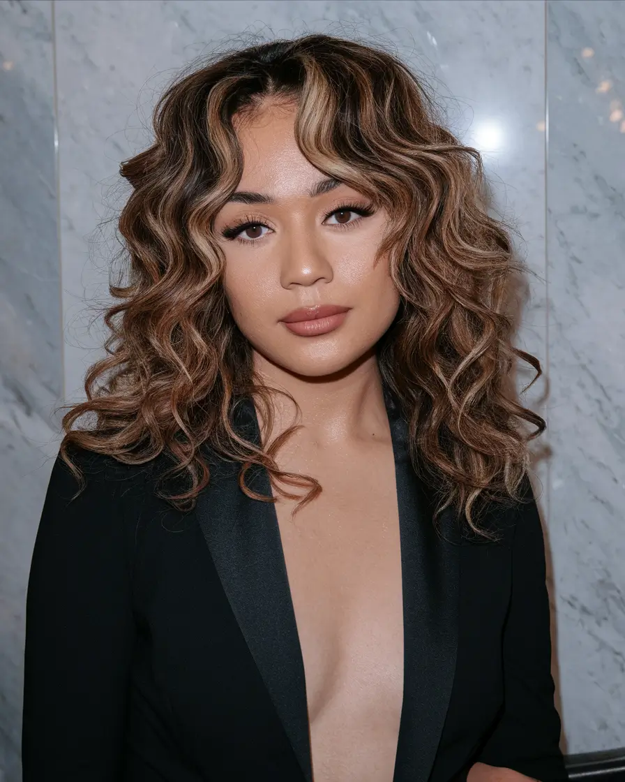 cute fall hairstyles for curly hair Curly Volume With Definition