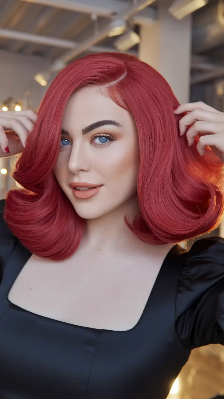 october-haircuts-inspo-for-fall-cherry-red-retro-bob