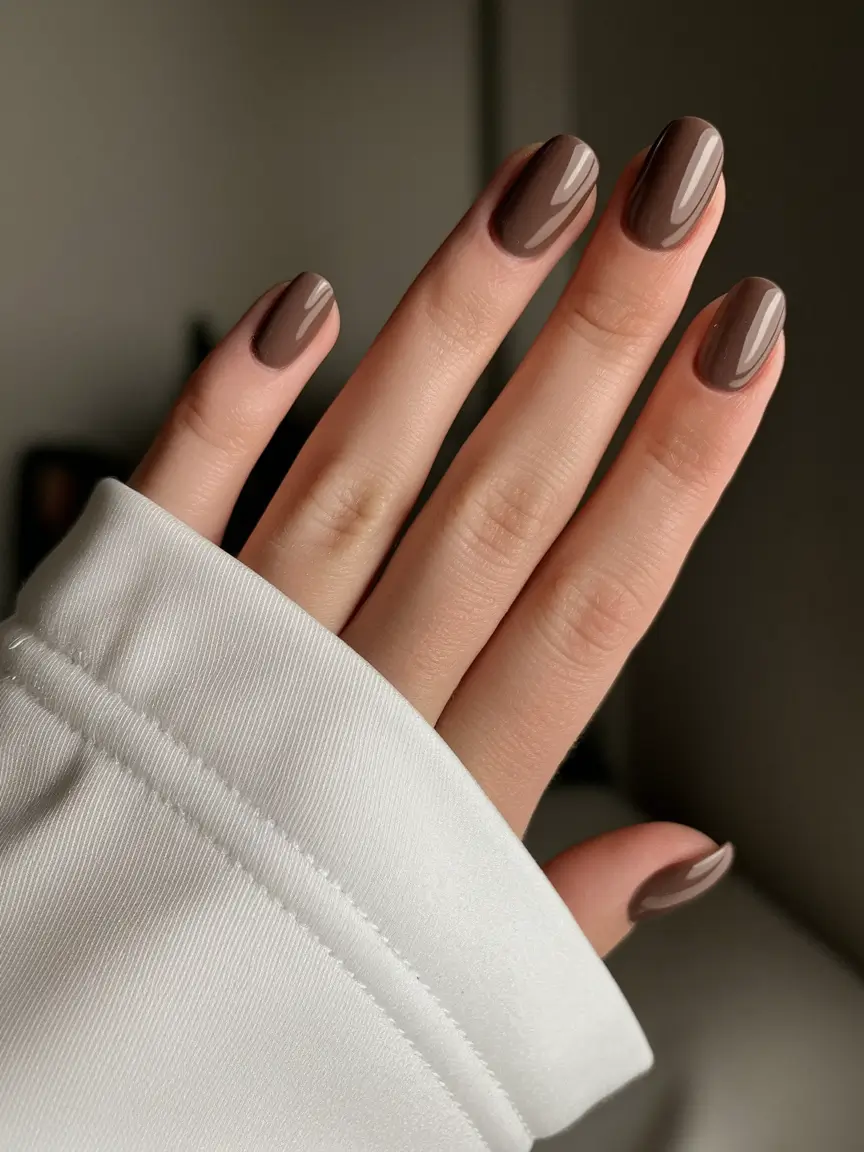 october nails colors Mocha Comfort