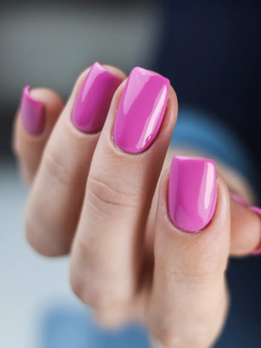 october nails colors Fuchsia Pop Energy
