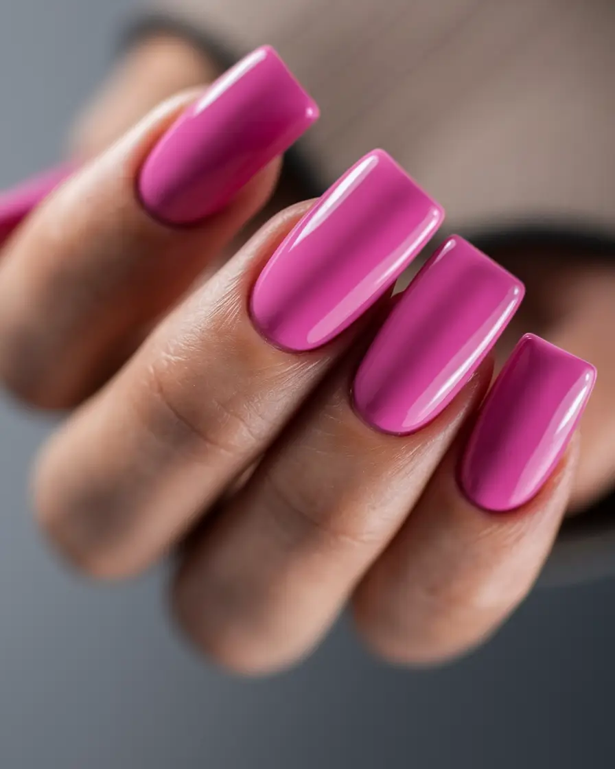 october nails colors Magenta Drama