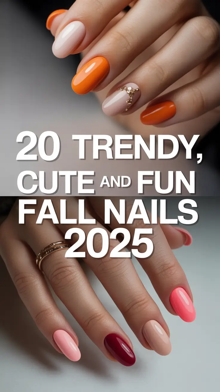 Trendy Cute and Fun Fall Nails 2025: Inspo Simple Designs and Ideas