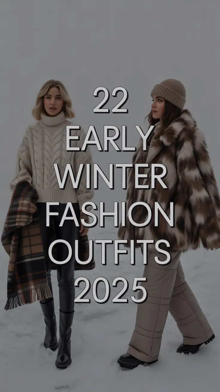 Early Winter Fashion Outfits 2025: Chic & Casual Inspiration for Women