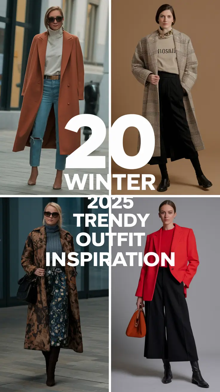 Winter 2025 Trendy Outfit Inspiration – Fresh Ideas for Women’s Casual & Dressy Looks