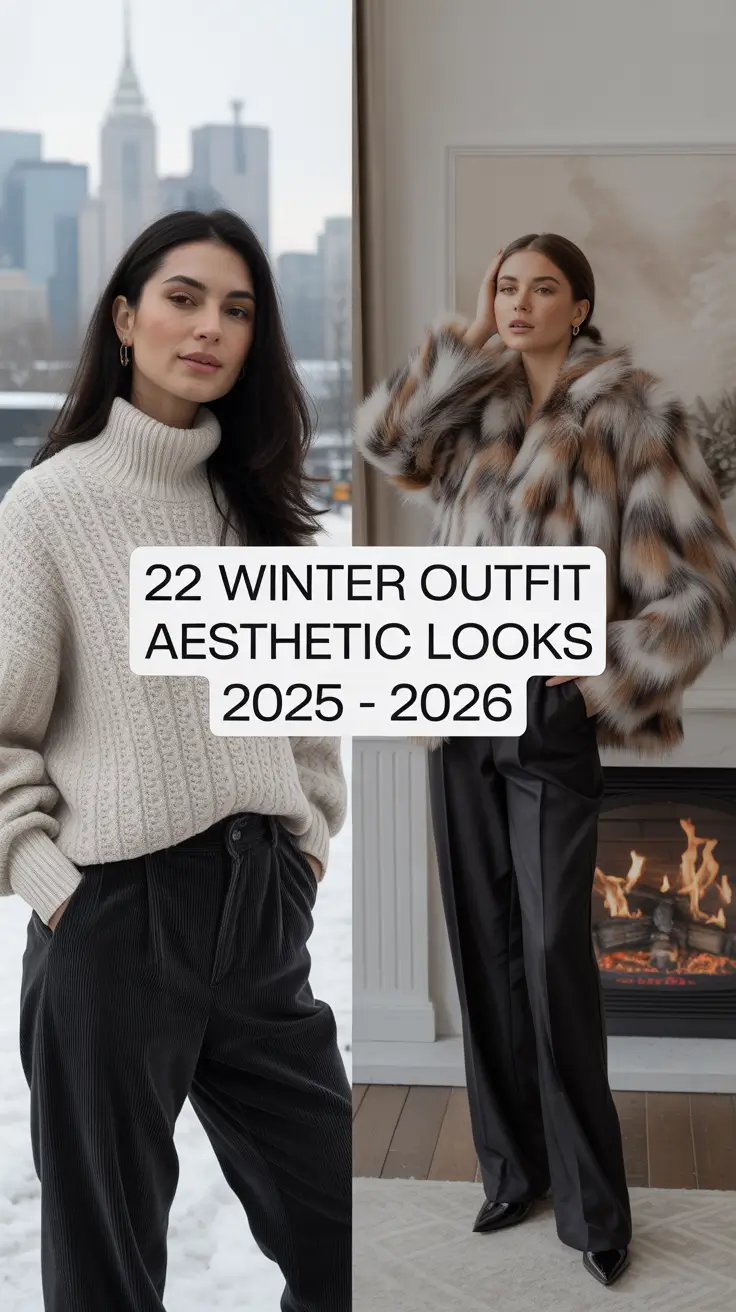 Winter Outfit Aesthetic Looks 2025 - 2026: Cozy, Classy & Casual Inspiration