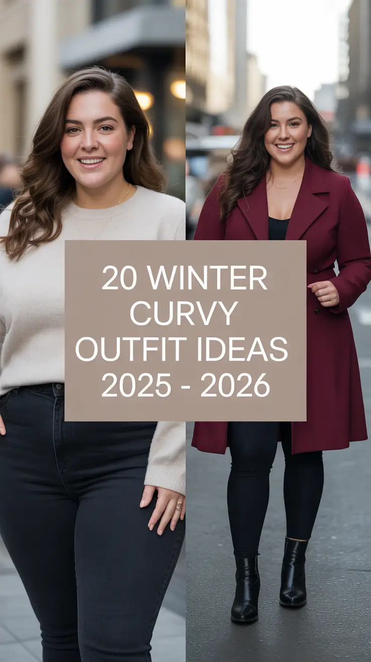 Winter Curvy Outfit Ideas 2025 – 2026: Classy & Casual Plus Size Inspo