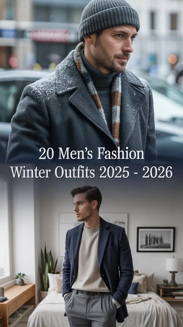 Men’s Fashion Winter Outfits 2025 - 2026: Stylish & Aesthetic Looks for Cold Weather
