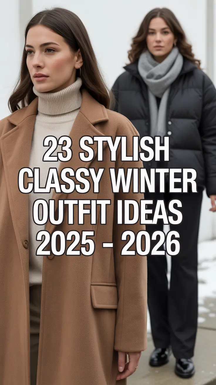 Stylish Classy Winter Outfit Ideas 2025 - 2026