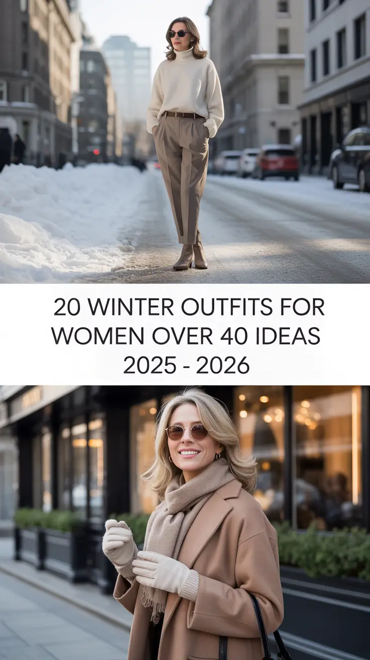 Winter Outfits for Women Over 40 Ideas 2025 – 2026: Classy, Casual & Comfy Looks