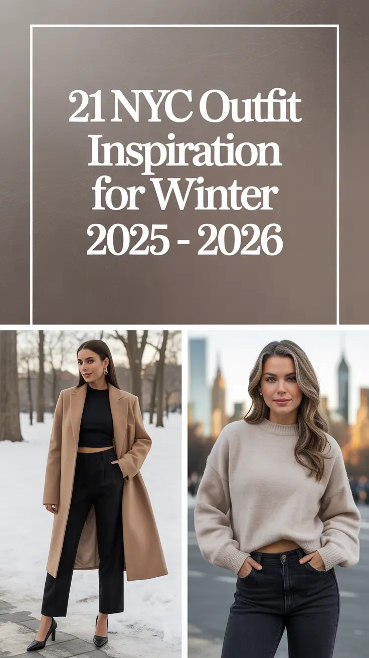 NYC Outfit Inspiration for Winter 2025 - 2026: Street Style & Chic Cold Weather Ideas