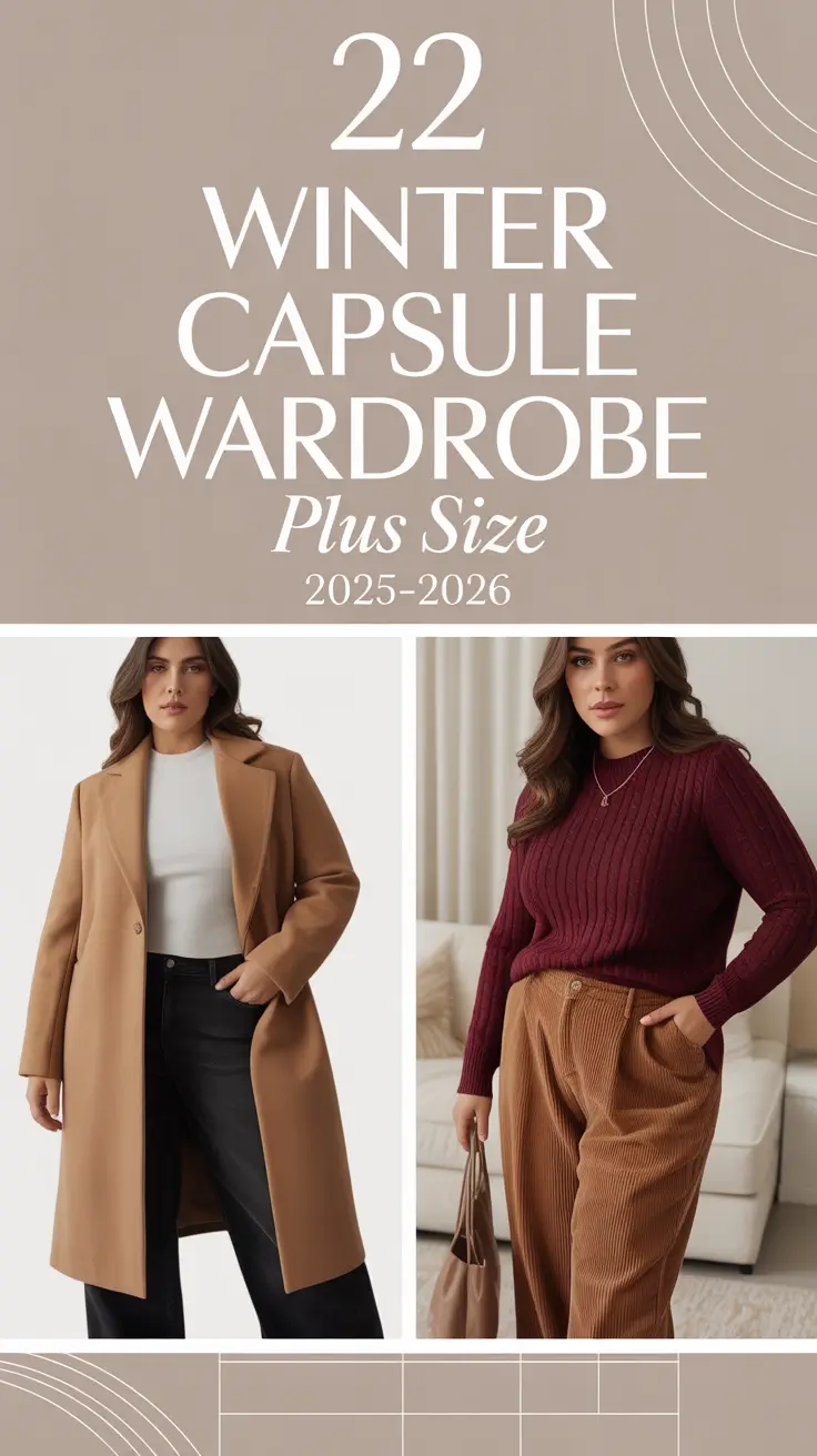 Winter Capsule Wardrobe Plus Size 2025–2026: Chic Outfits for Every Season Moment