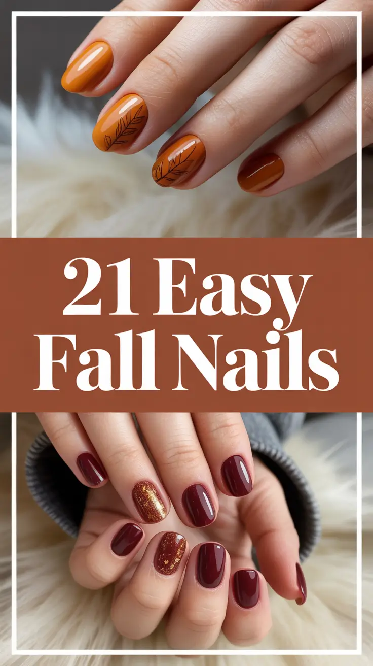 Easy Fall Nails 2025: Simple Designs, Colors & Inspo for Every Style