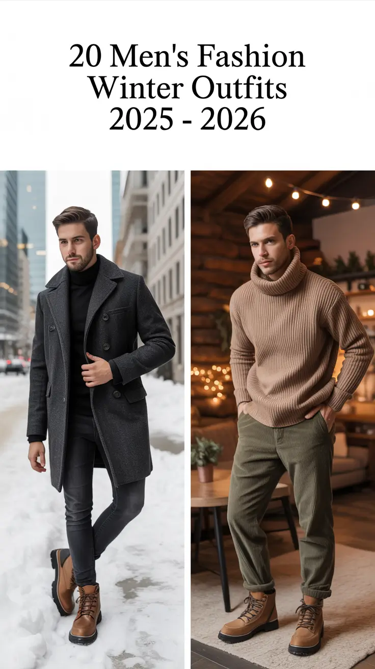 Men’s Fashion Winter Outfits 2025 - 2026: Stylish & Aesthetic Looks for Cold Weather