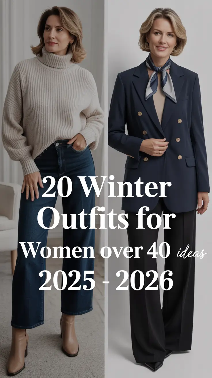 Winter Outfits for Women Over 40 Ideas 2025 – 2026: Classy, Casual & Comfy Looks