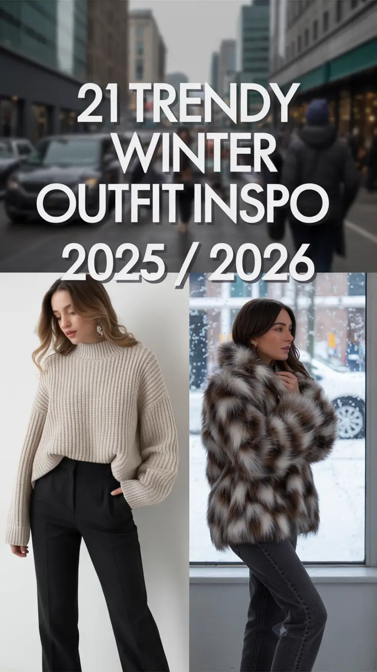 Trendy Winter Outfit Inspo 2025 / 2026 – Street Style Ideas for Women