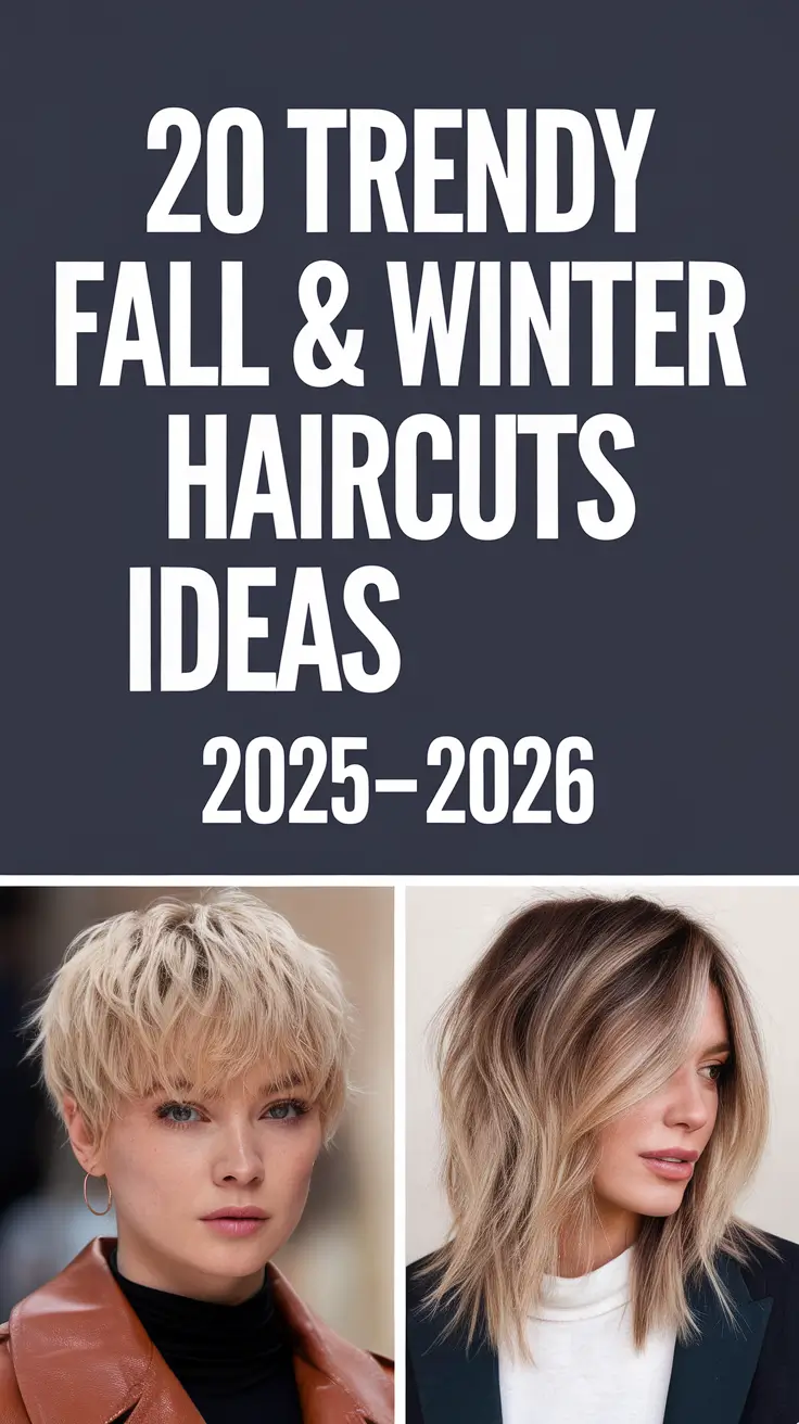 Trendy Fall & Winter Haircuts Ideas 2025–2026: Stylish Cuts for Every Face Shape
