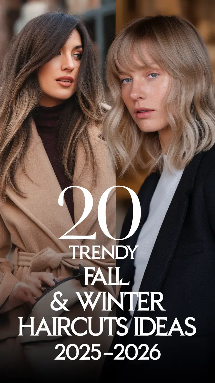 Trendy Fall & Winter Haircuts Ideas 2025–2026: Stylish Cuts for Every Face Shape