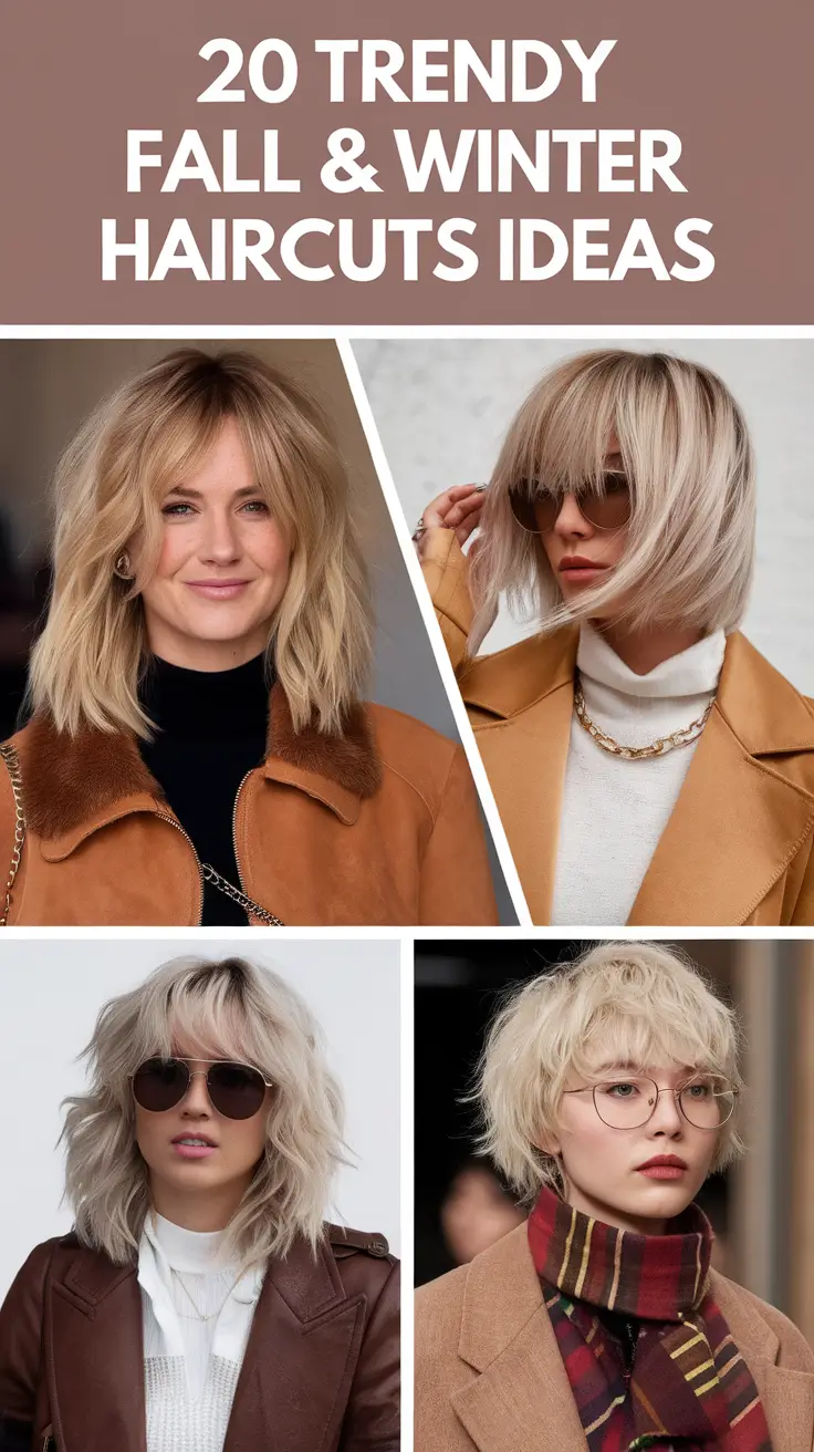Trendy Fall & Winter Haircuts Ideas 2025–2026: Stylish Cuts for Every Face Shape