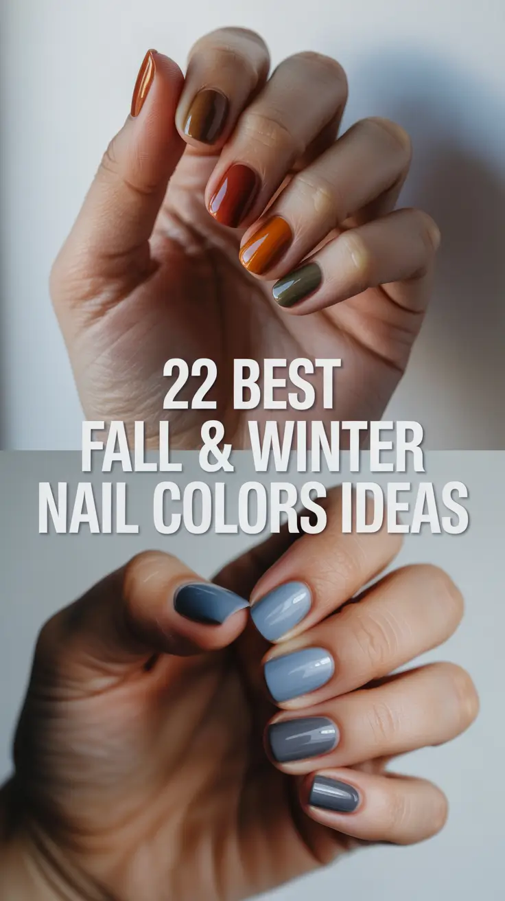 Best Fall & Winter Nail Colors Ideas 2025–2026: Chic and Solid Color Trends for Every Season