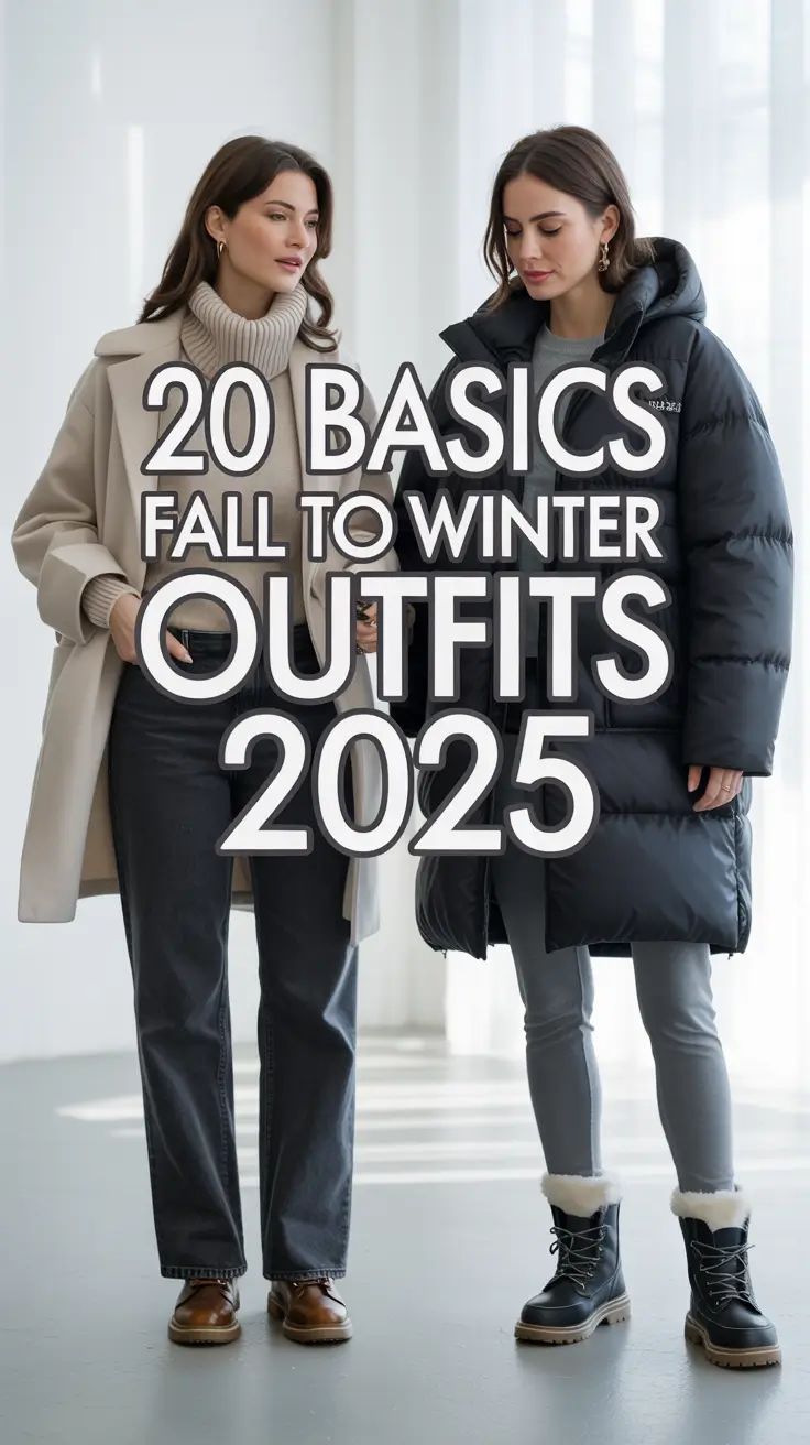 Basics Fall to Winter Outfits Winter 2025 – Chic & Classy Street Style Inspo