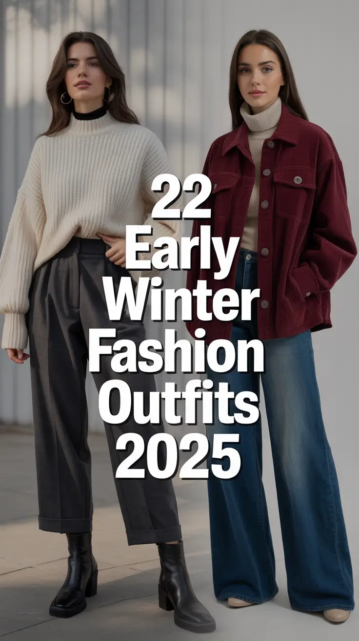 Early Winter Fashion Outfits 2025: Chic & Casual Inspiration for Women