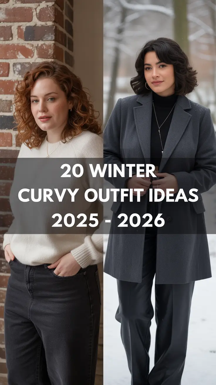 Winter Curvy Outfit Ideas 2025 – 2026: Classy & Casual Plus Size Inspo