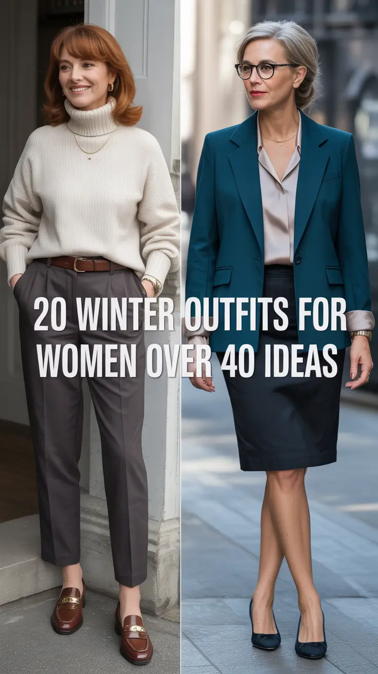 Winter Outfits for Women Over 40 Ideas 2025 – 2026: Classy, Casual & Comfy Looks