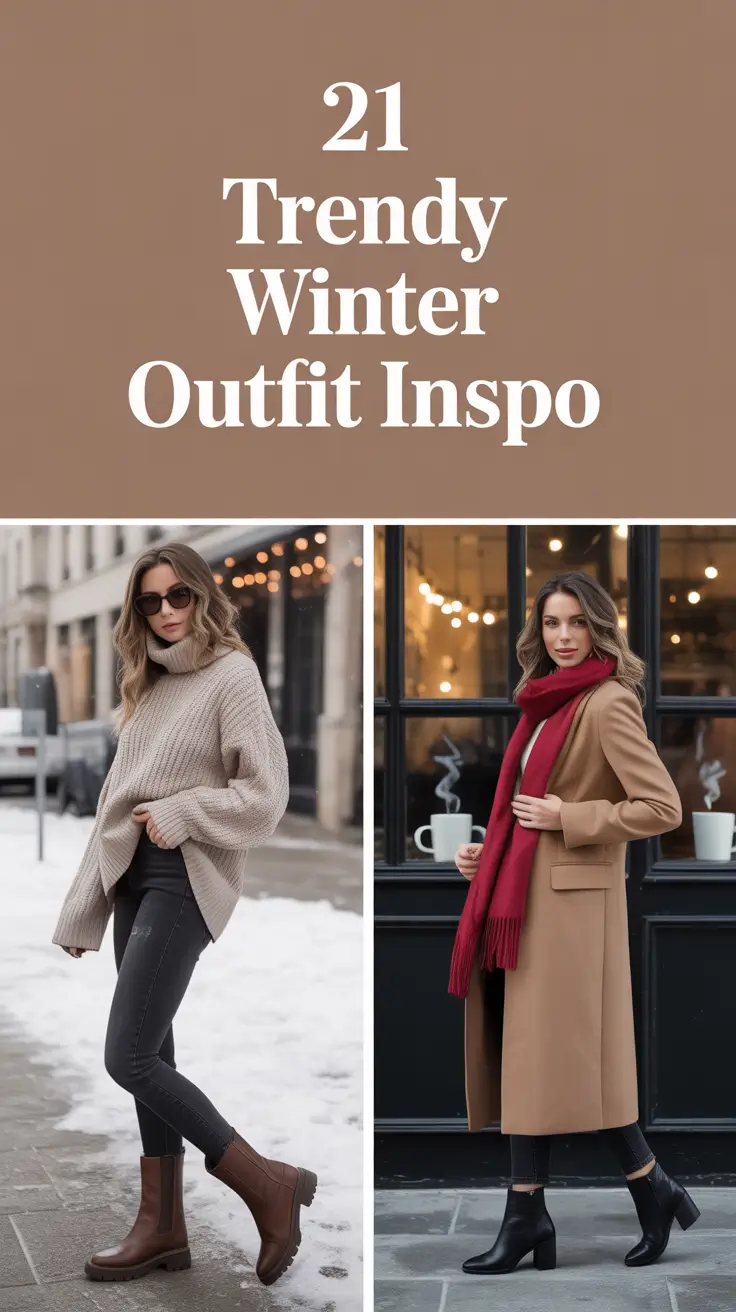Trendy Winter Outfit Inspo 2025 / 2026 – Street Style Ideas for Women