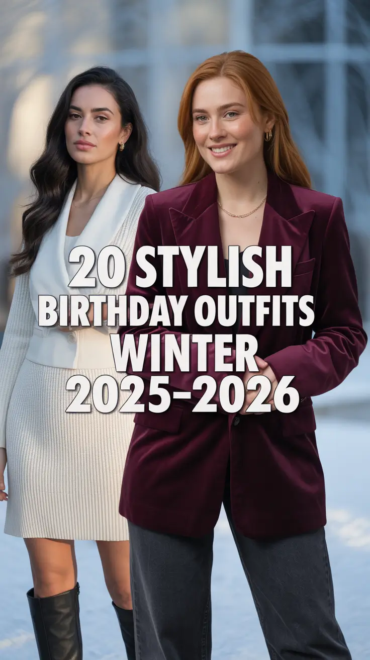 Stylish Birthday Outfits Winter 2025–2026: Classy & Cute Ideas for Women