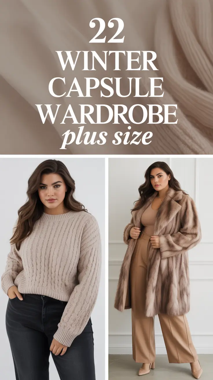 Winter Capsule Wardrobe Plus Size 2025–2026: Chic Outfits for Every Season Moment