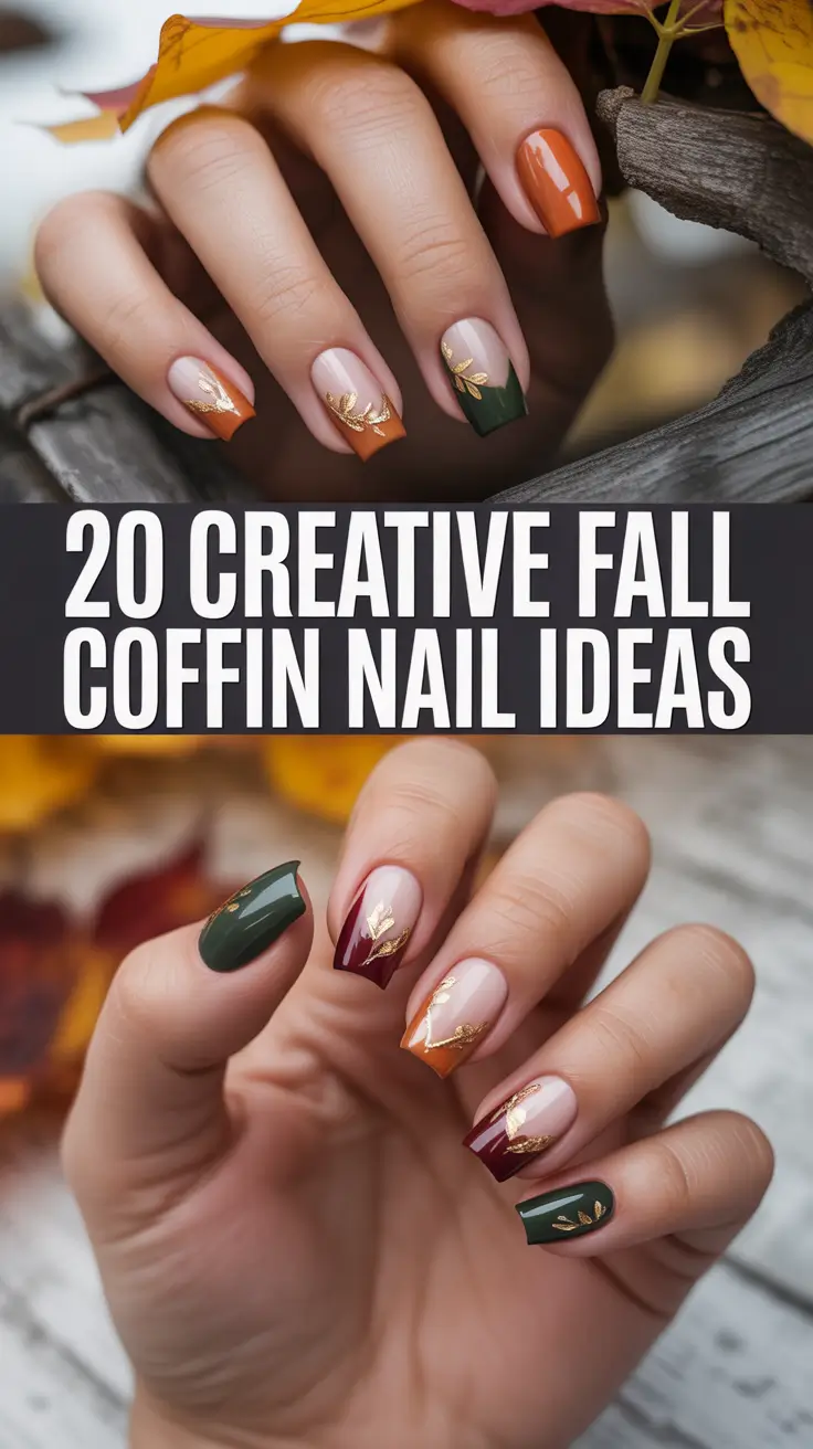 Creative Fall Coffin Nail Ideas 2025: Trendy Designs for Autumn Inspo