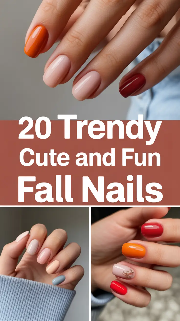 Trendy Cute and Fun Fall Nails 2025: Inspo Simple Designs and Ideas