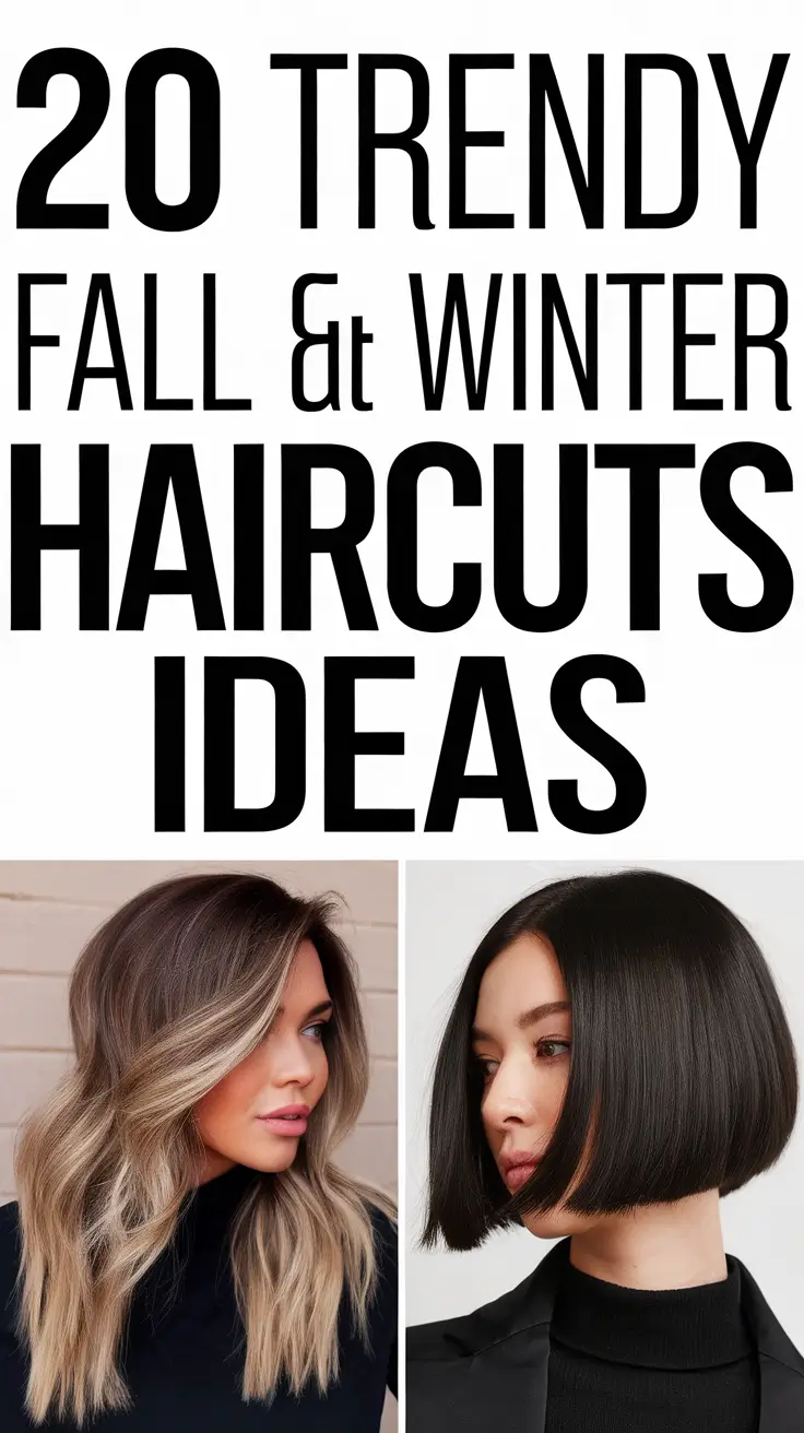 Trendy Fall & Winter Haircuts Ideas 2025–2026: Stylish Cuts for Every Face Shape