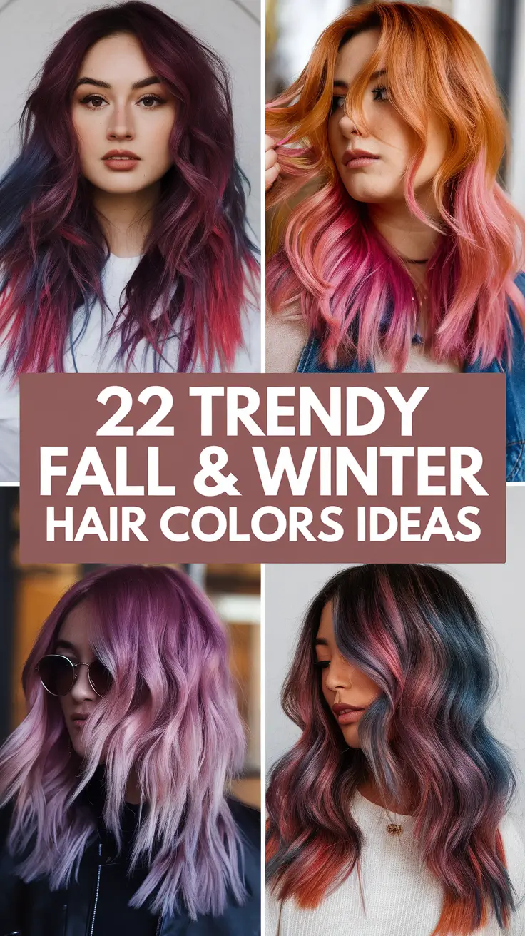 Trendy Fall & Winter Hair Colors Ideas 2025–2026: Fresh Looks for Every Style