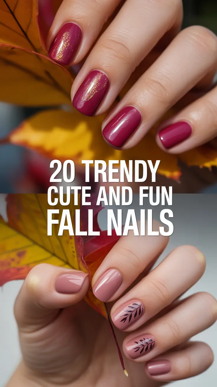 Trendy Cute and Fun Fall Nails 2025: Inspo Simple Designs and Ideas
