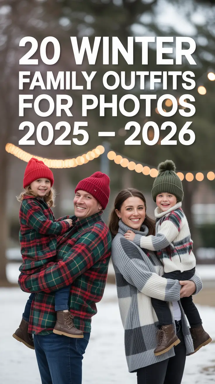 Winter Family Outfits for Photos 2025 - 2026: Cozy & Stylish Ideas