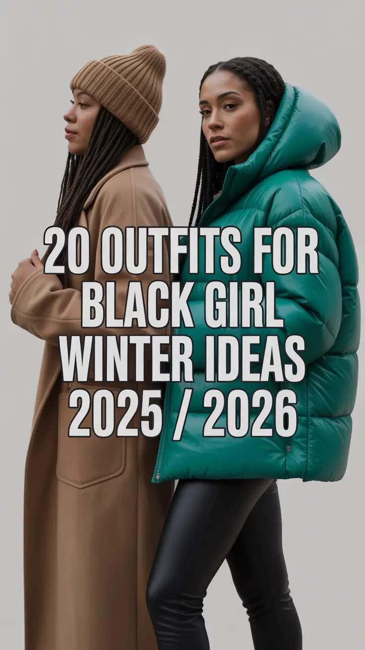 Outfits for Black Girl Winter Ideas 2025 / 2026 – Stylish, Cozy & Street-Ready Inspiration