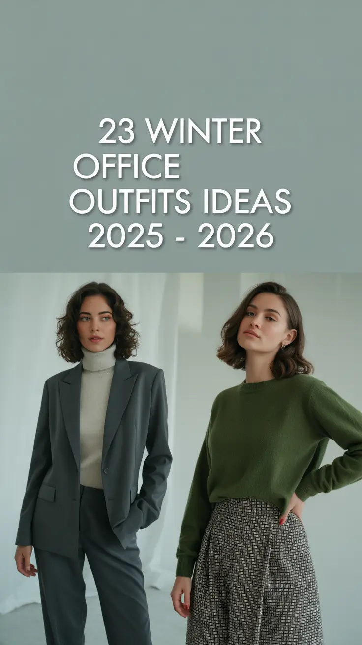 Winter Office Outfits Ideas 2025 - 2026: Classy, Chic & Cozy Looks for Women