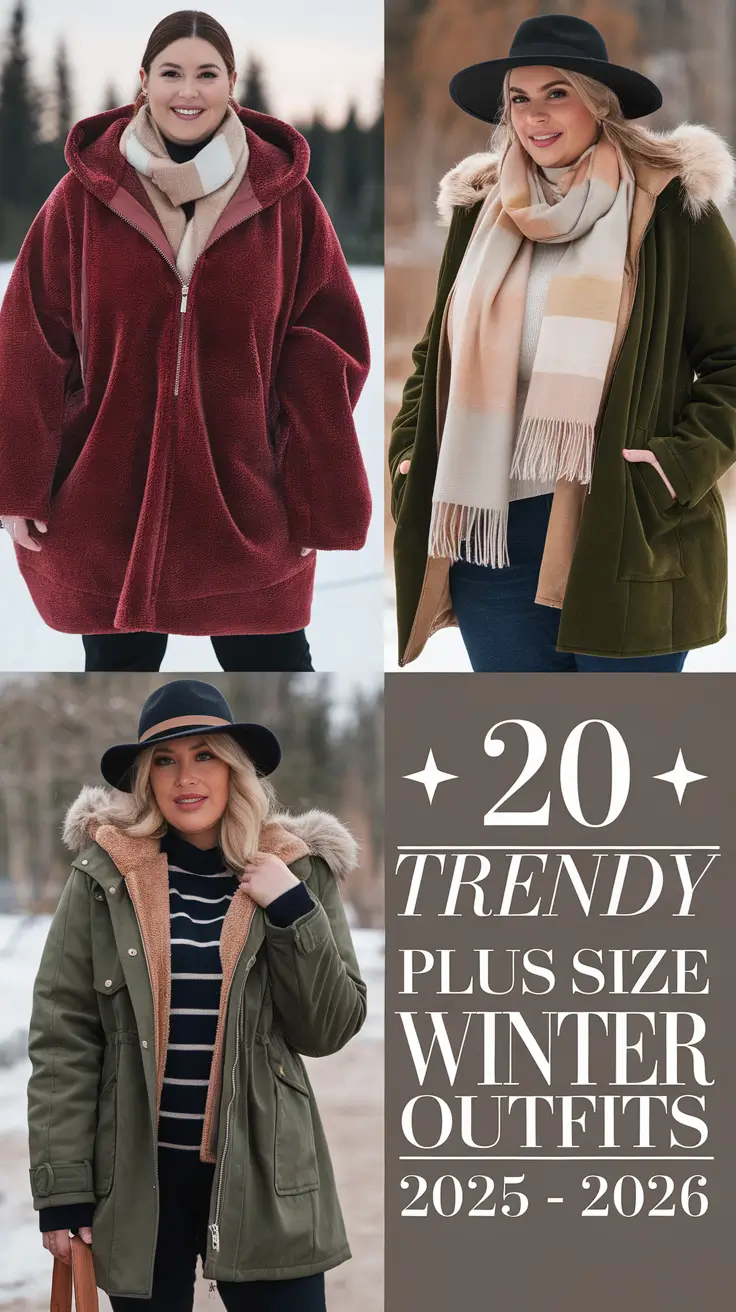 Trendy Plus Size Winter Outfits 2025 – 2026: Elegant & Casual Inspiration for Women