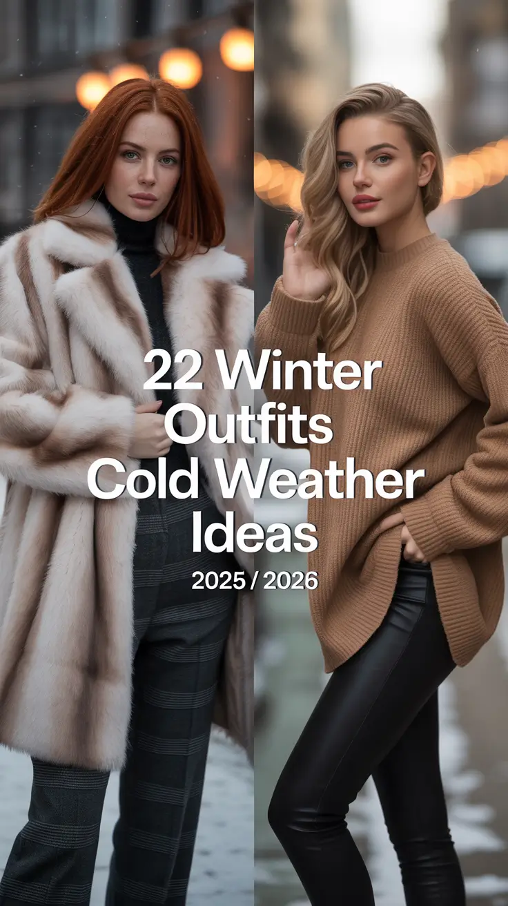 Winter Outfits Cold Weather Ideas 2025 / 2026: Classy & Chic Inspiration for Freezing Snow