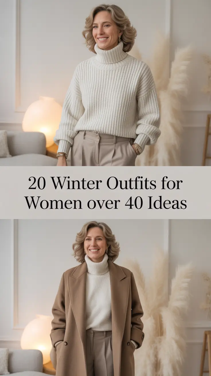 Winter Outfits for Women Over 40 Ideas 2025 – 2026: Classy, Casual & Comfy Looks