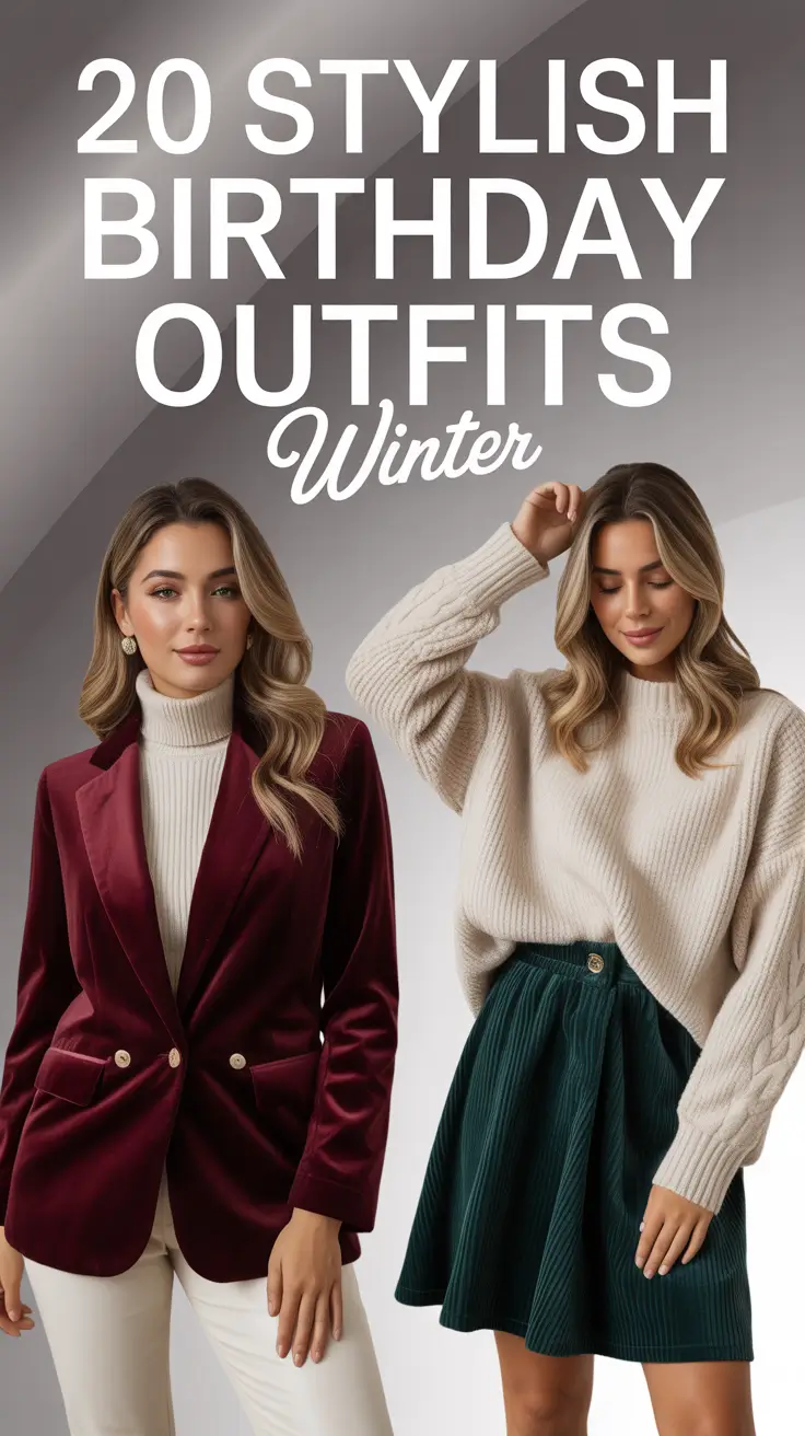 Stylish Birthday Outfits Winter 2025–2026: Classy & Cute Ideas for Women
