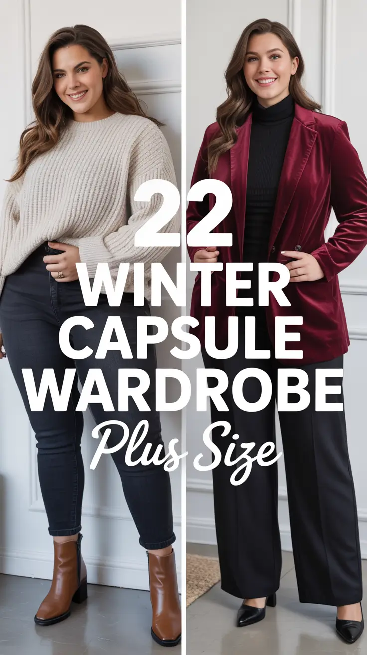 Winter Capsule Wardrobe Plus Size 2025–2026: Chic Outfits for Every Season Moment