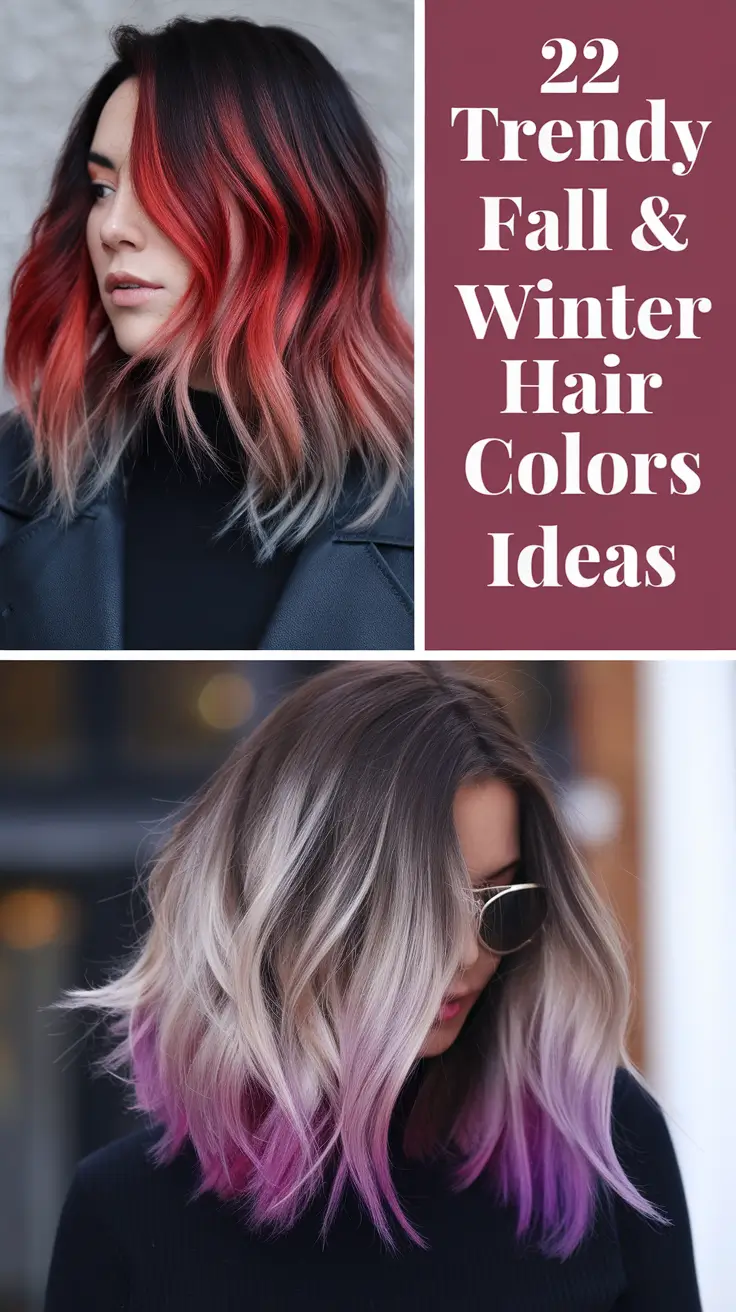 Trendy Fall & Winter Hair Colors Ideas 2025–2026: Fresh Looks for Every Style