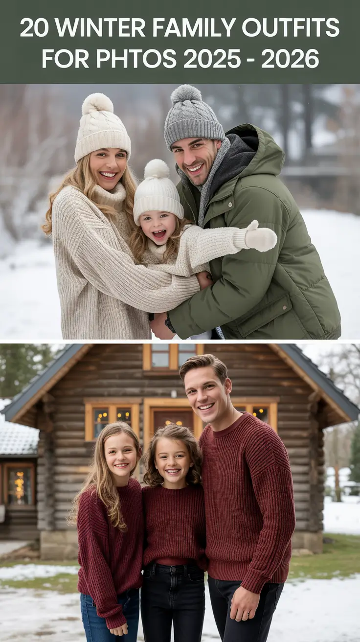 Winter Family Outfits for Photos 2025 - 2026: Cozy & Stylish Ideas