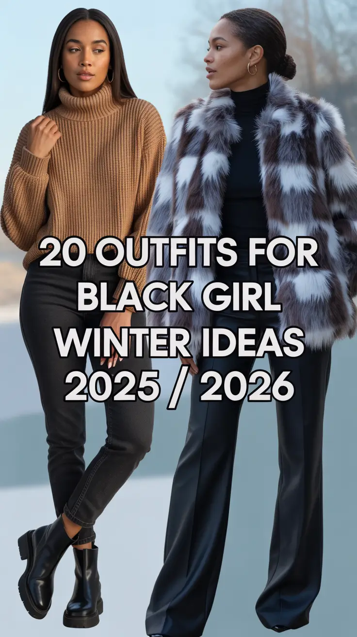 Outfits for Black Girl Winter Ideas 2025 / 2026 – Stylish, Cozy & Street-Ready Inspiration