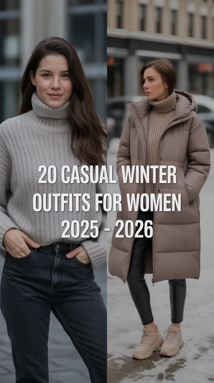 Casual Winter Outfits for Women 2025 - 2026: Cozy, Chic & Comfy Ideas